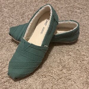Toms Green Casual Slip-Ons